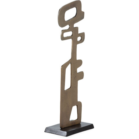 Escultura 25X15X73 Metal Dorado Antique/Bronce
