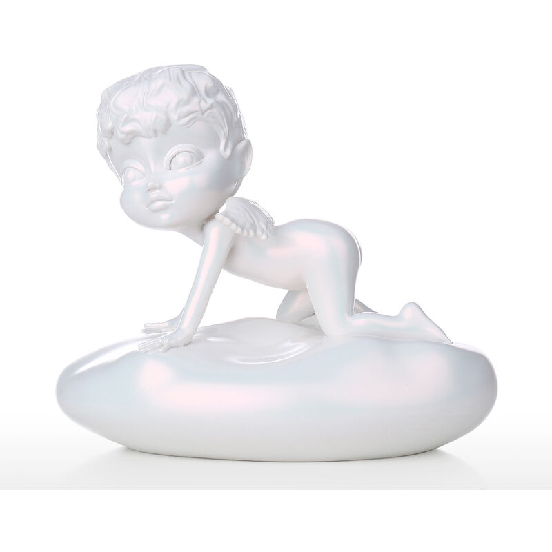 

Escultura Tooarts Bebe estatua de la resina estatua del angel angel Blanco Pintura Cameleon Regalo perfecto para el cumpleanos de los ninos o el dia