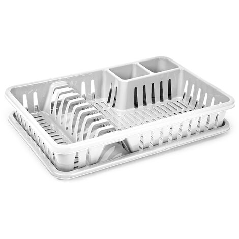 Escurreplato de plastico crudo  Blanco