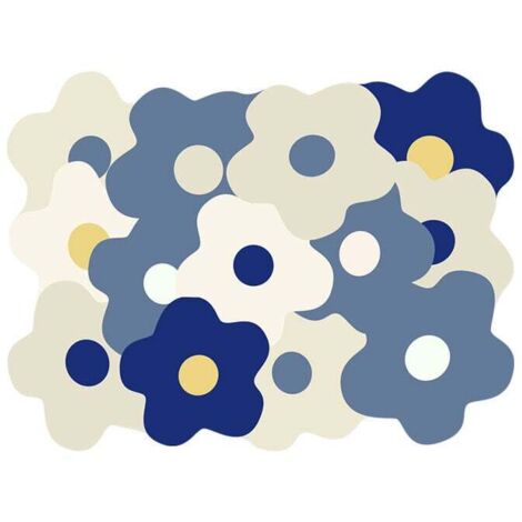 Escurreplatos con diseño de flores, superabsorbente, de secado rápido, para encimeras de cocina, cafeterías y bares (30 x 40 cm)