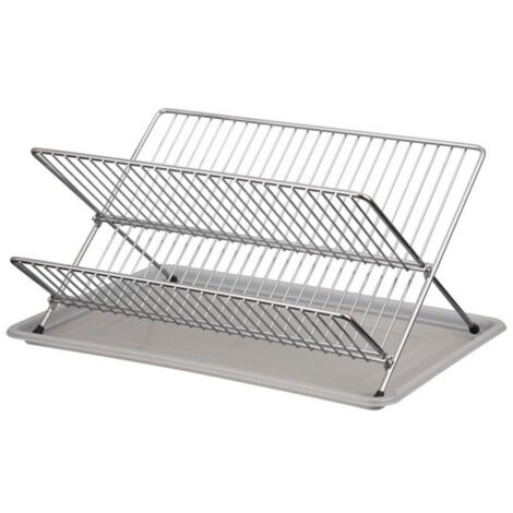 Escurreplatos cromado plegable 36 x 32 x 21,5cm duett