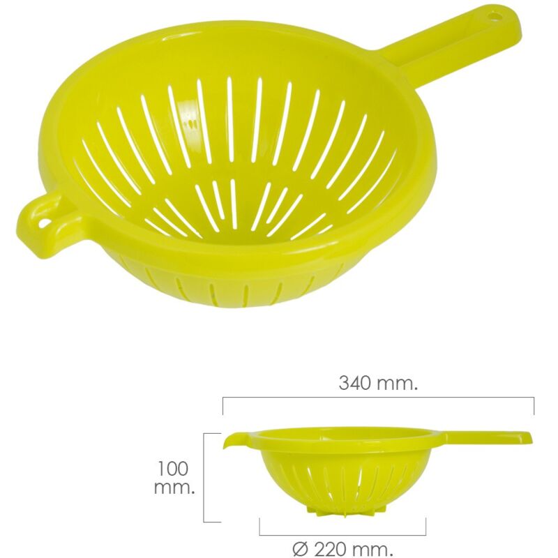 

Escurridor / colador cocina con mango Ø 22 cm.