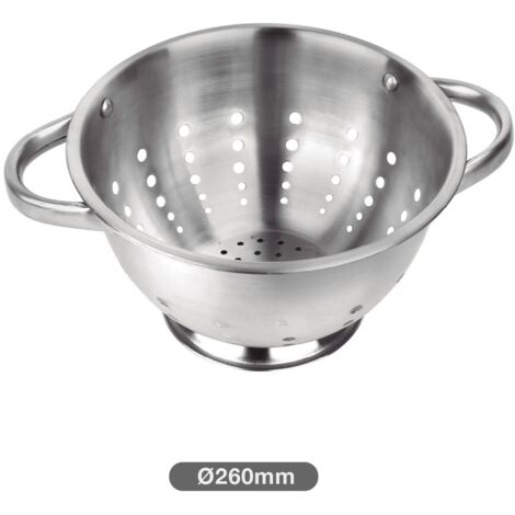 Escurridor con asas acero inox Ø21,8cm