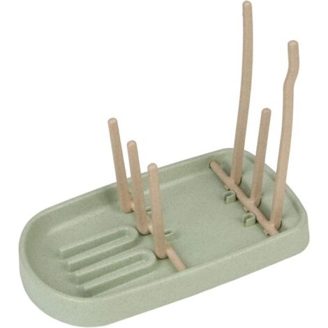 Escurridor de biberones, escurridor de biberones, escurridor de biberones con forma de árbol, escurridor de biberones con bandeja antigoteo, extraíble, para biberones, tetinas, vasos y acc