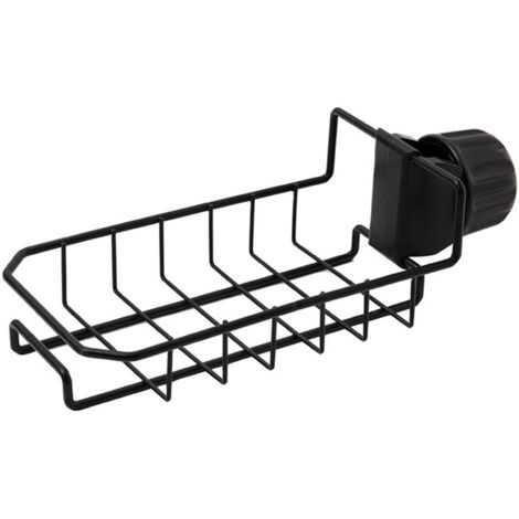 Escurridor perforado para grifo y paños, para baño, requiere perforación, almacenamiento en fregadero de cocina, ahorra espacio