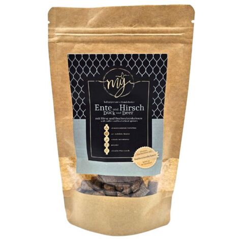Esempio - Anatra con cervo e zucca per cani e cuccioli  intolleranze alimentari  allergie  supporto epatico  per legamenti, tendini e articolazioni  Paul & Paulina