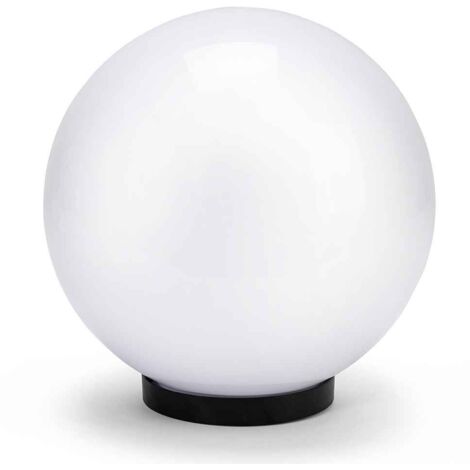 Esfera de exterior en PMMA, 250mm, E27, blanca VELAMP