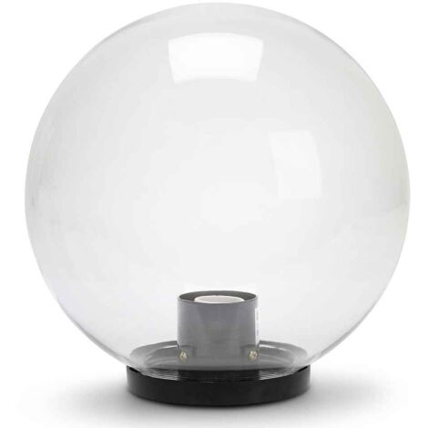 Esfera de exterior en PMMA, 250mm, E27, transparente VELAMP