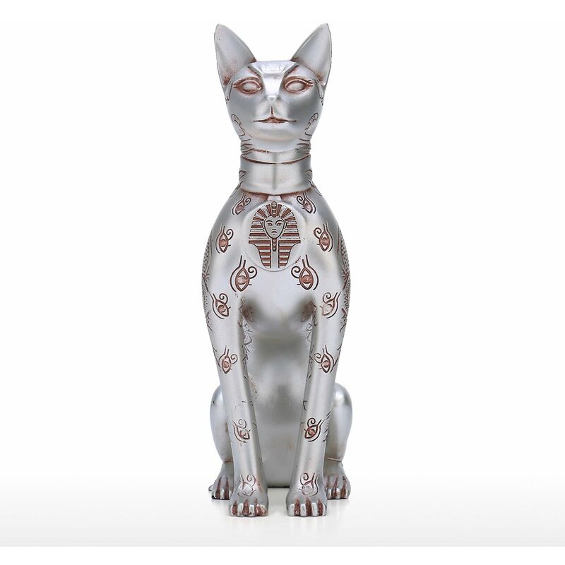 

Tooarts - Esfinge egipcia gato totem egipcio escultura de resina disenado originalmente gato decoracion escultura escritorio decoracion coleccion