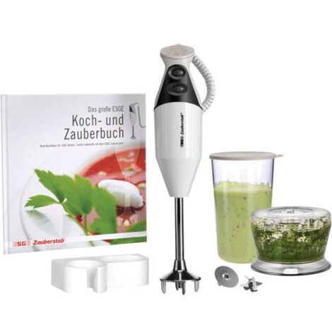 ESGE M160 G Stabmixer 160 W mit Zerkleinereraufsatz, mit Mixbecher Weiß