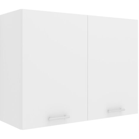 Esilo Küchenoberschrank 80 cm 2 Türen weiß.