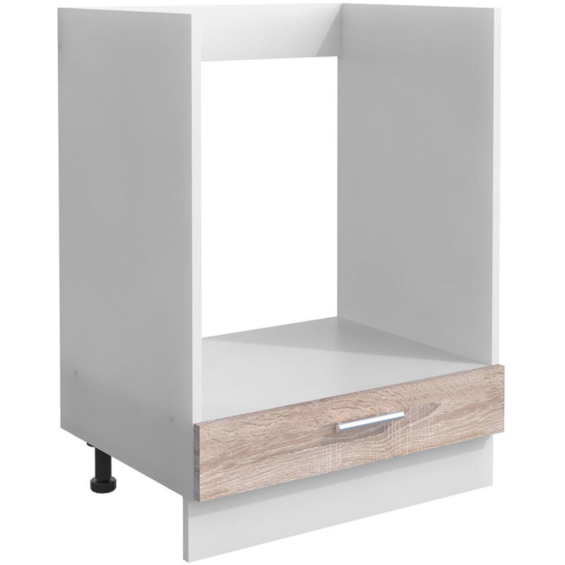Mobilier de cuisine Esilo h. 82 x l. 60 x p. 46 cm Blanc/Sonoma Eiche