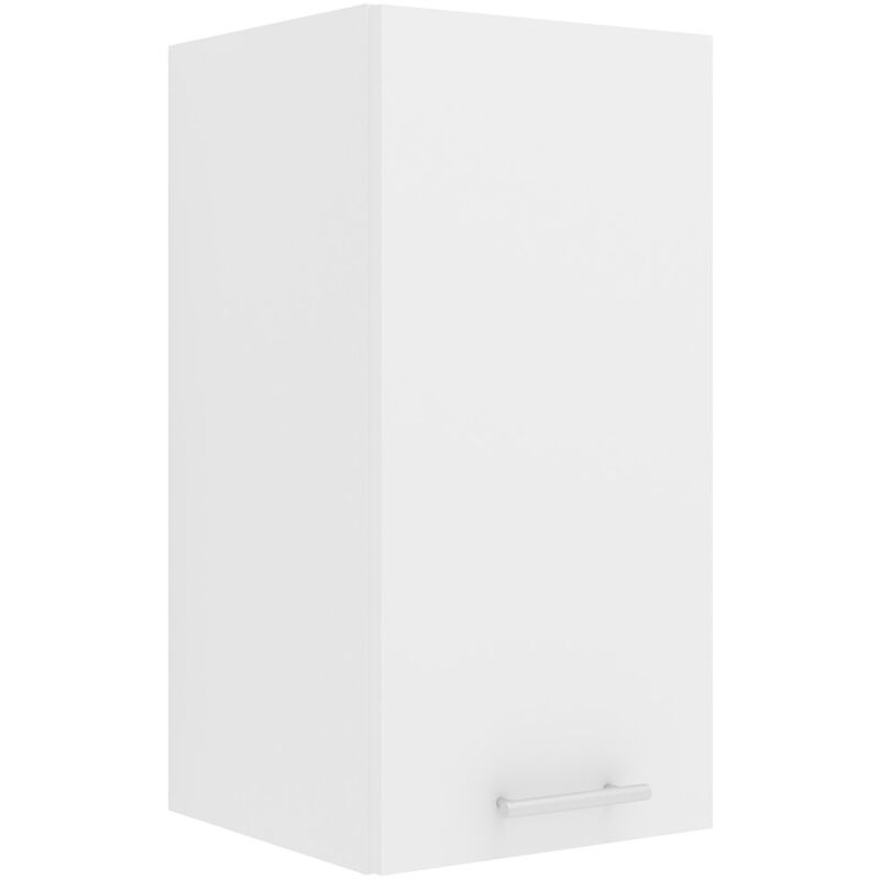 Esilo meuble haut de cuisine 30 cm 1 porte blanc.