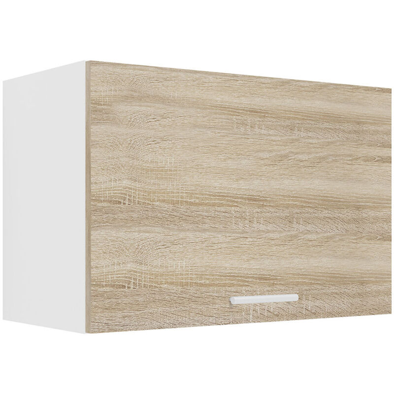 Ebuy24 – Meuble haut de cuisine Esilo H. 40 cm – L. 60 cm – P. 31 cm – VCM robuste – Blanc/Sonoma Eiche – Compatible série VCM Esilo