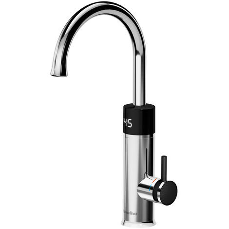 Esip – Robinet électrique chauffe-eau instantané 3200W – Rotatif 360° – Acier inoxydable avec affichage température LED – Pour cuisine et salle de bain