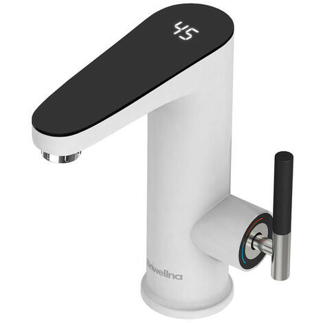 Esip – Robinet lavabo électrique 3200W avec affichage LED – Acier inoxydable 304 – Étanchéité IPX4 – Débit 600 à 850 mL/min