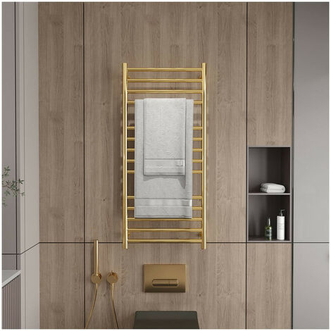 Esip – Sèche-serviette électrique mural en acier inoxydable – Puissance 162W – Dimensions 1100x520mm – Température 50℃ en 5 min – IP 44
