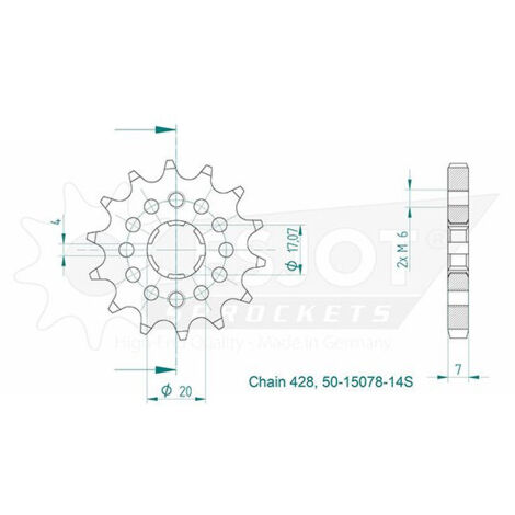 Esjot - Pignon - 428 - 14 dents