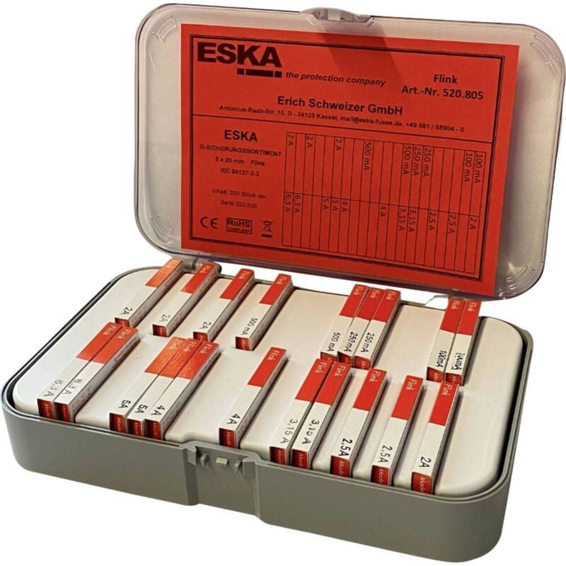 Eska - 520805 Assortiment de fusibles Contenu 200 pc(s) Y416803