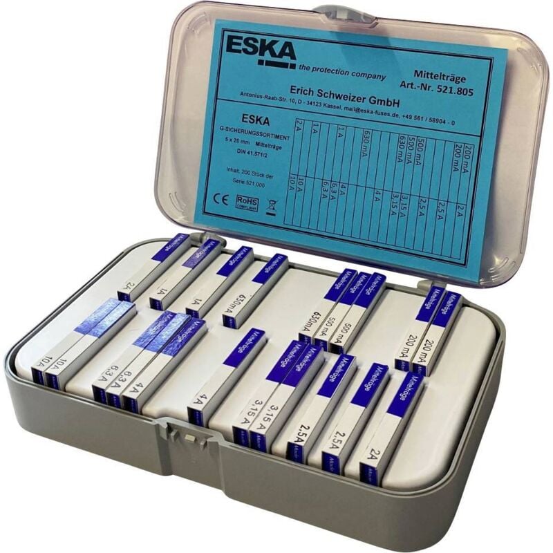 Eska - 521805 Assortiment de fusibles Contenu 200 pc(s)