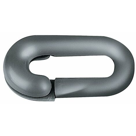 Eslabón de emergencia negro 6mm para cadenas barrera (Por 10)