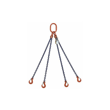 Eslinga de cadena GK10  de 4 ramales  carga máx 3000 kg 