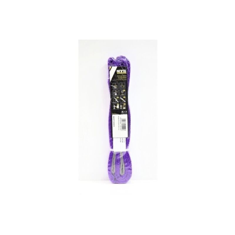 

Eslinga Elevacion Plana 1000X3Mt Abierta Doble Banda Violeta - Nivel