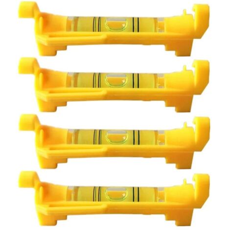 Eslinga horizontal de cuerda de 4 cabos para nivelación, topografía, construcción, albañilería, etc. (amarilla)