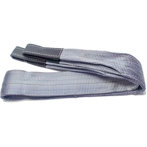 eslinga plana plana 120mmx4m. en 1492-1. 4 tn. gris. doble capa con gaza reforzada. ancho 120mm - patacho