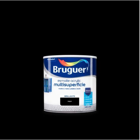 Esmalte acril bri. 250 ml ne int/ext s/olor bruguer