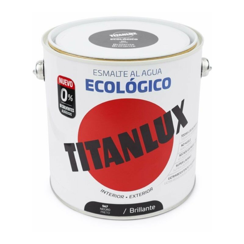 

Esmalte Acril Bri. 2,5 Lt Ne Al Agua Ecologico Titanlux