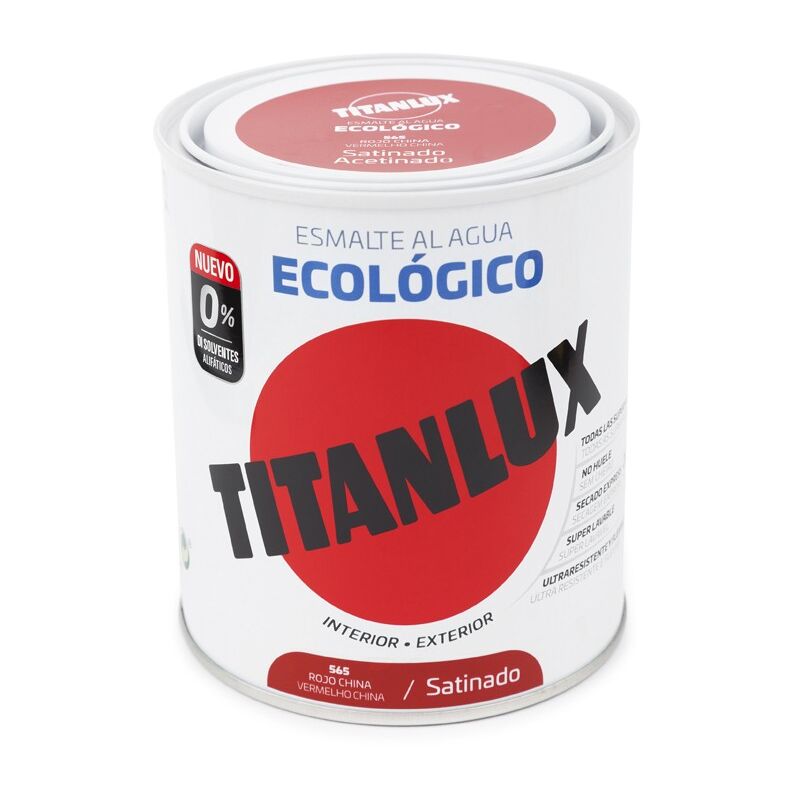 

Esmalte Satinado 750 Ml Ro/Ch Al Agua Ecologico Titanlux