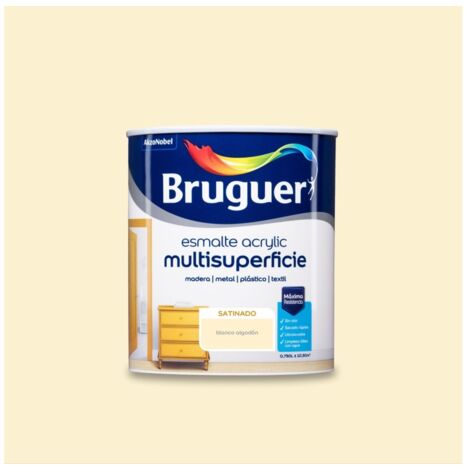 Esmalte acril sat. 750 ml bl/alg int/ext s/olor bruguer
