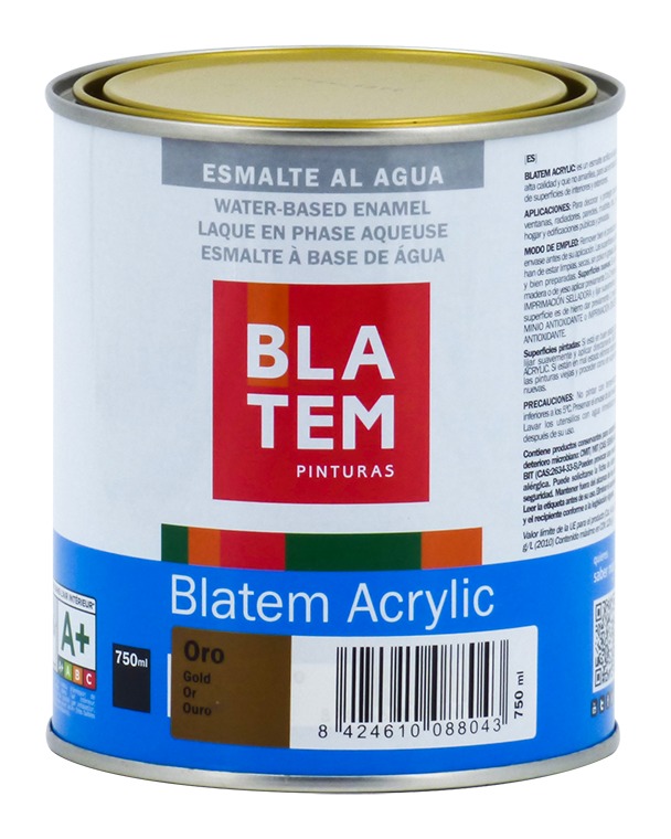 

Esmalte Acrílico Metalizado Blatem | 750 mL - Oro