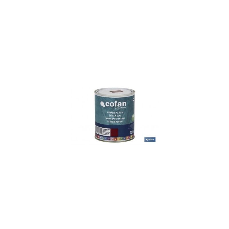 

Esmalte al agua 750 ml rojo granada satinado