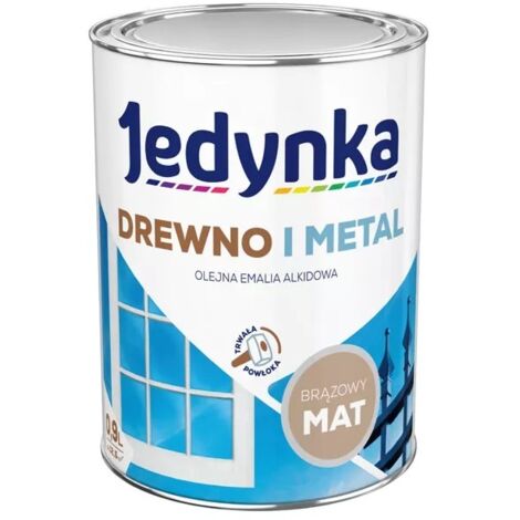 ESMALTE ALQUÍDICO PARA MADERA Y METAL MARRÓN MATE 0.9L - 5EMAL.BRM0.9