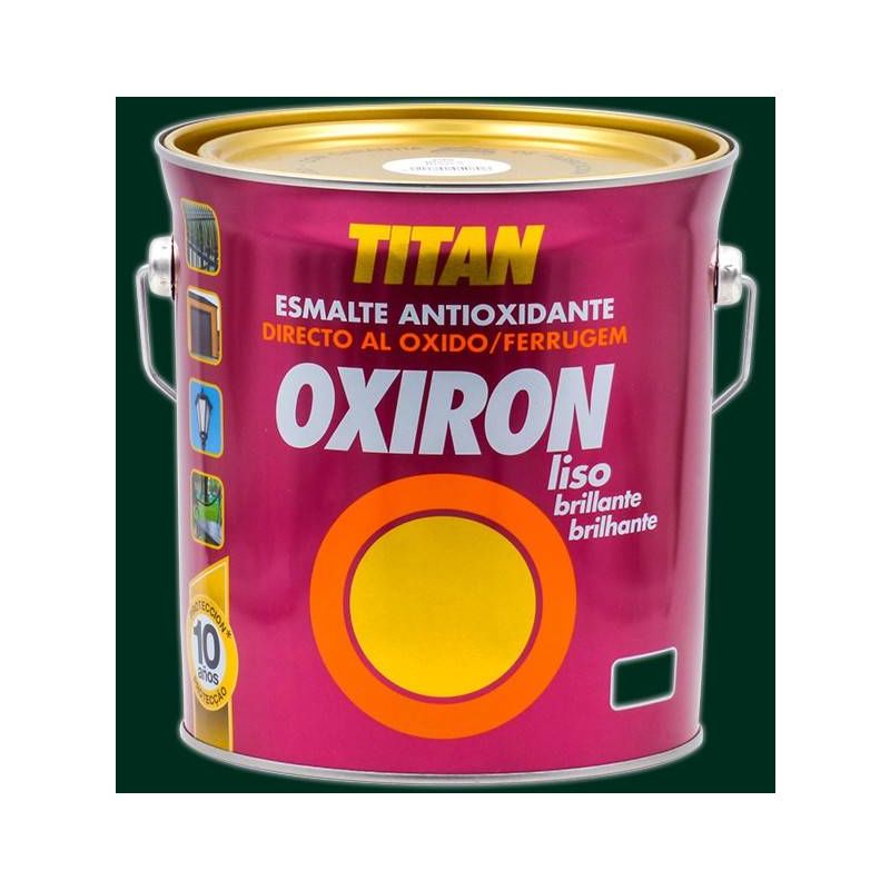 

Esmalte antioxidante Titan Oxiron Liso Brillante 4L | 4 L - 4562 Verde Carruajes