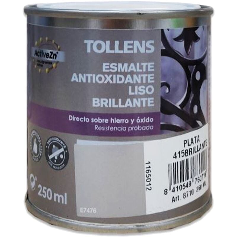 

ESMALTE ANTIOXIDANTE LISO BRILLANTE 250 ML | COLOR: Gris Plata 415 - Gris Plata 415