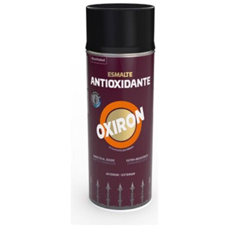 Esmalte antioxidante spray oxiron liso brillante 400 ml negr
