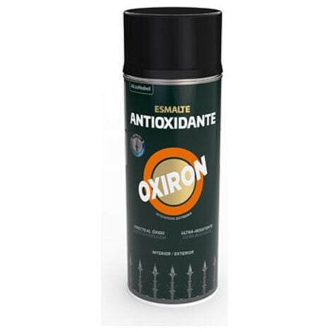 AKZONOBEL Esmalte antioxidante spray oxiron liso satinado 400 ml negro