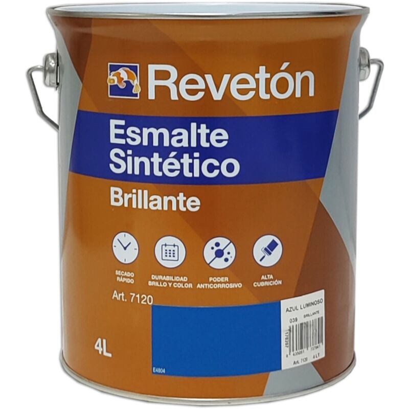 

ESMALTE BRILLANTE 4 LT | COLOR: Azul Luminoso 039 - Azul Luminoso 039 - Reveton