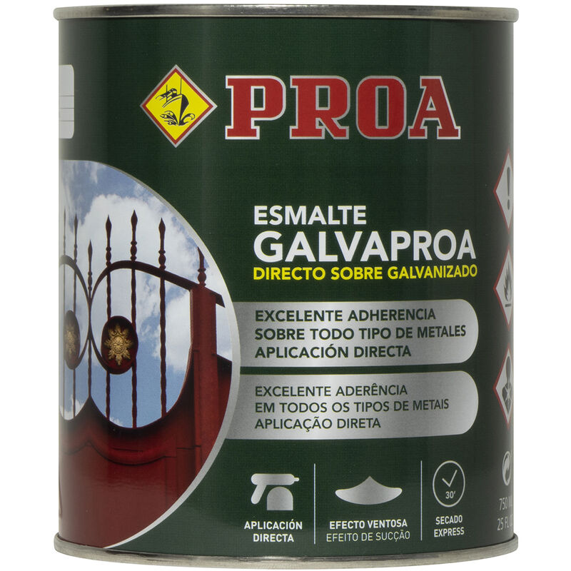 

Esmalte directo sobre galvanizado Galvaproa, Gris Perla 10lts