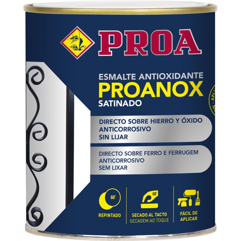 

Esmalte directo sobre óxido antioxidante Proanox, Marrón RAL 8016 0.75lts - MarrÃ³n RAL 8016
