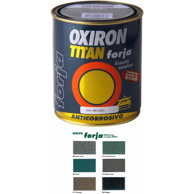 

Esmalte P/metal Forja Dorado 750ml Oxiron Titan 020021734