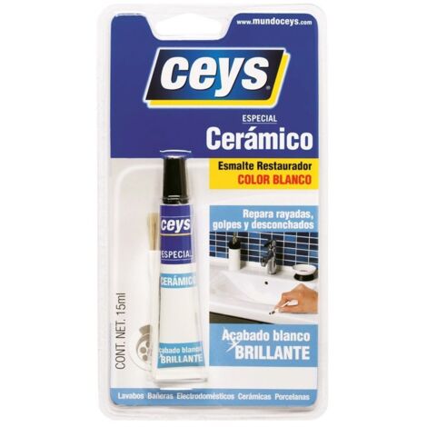 Esmalte Restaurador Ceramico 15 Ml Blanco Brillante Ceys