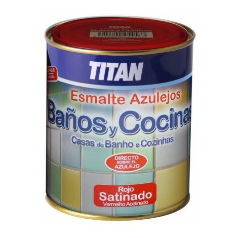 AKZO NOBEL COATINGS S.A Esmalte Sintetico Satinado 750 Ml Blanco Azulejos Cocina/Baño Titan