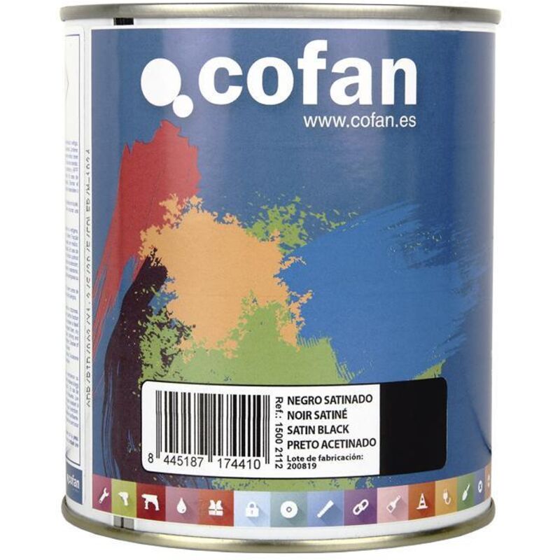 

Esmalte sintÉtico 750 ml negro satinado