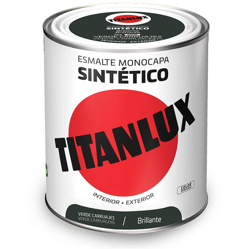 Titanlux - mail Synthétique Brillant Monocouche Vert Chariots 750ml 5808988