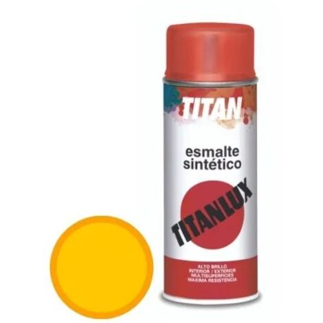 ESMALTE SINTETICO SPRAY 400 ML AMARILLO REAL TITANLUX