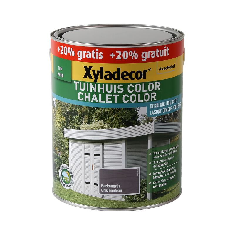 

Esmalte 'Chalet color abedul gris Mat - 3L - Xyladecor